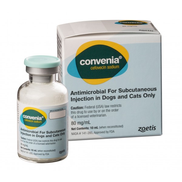 CONVENIA INYECTABLE 10 ml antibiotico larga duracion para perros y gatos