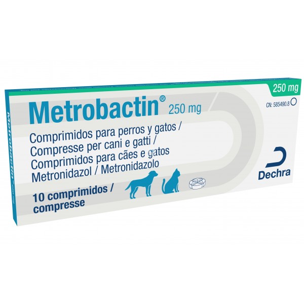 METROBACTIN 10 Comprimidos Antibiotico para Perros y Gatos