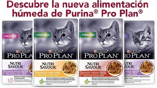PRO PLAN NutriSavour Sterilised Comida húmeda Buey en salsa para gatos  esterilizados