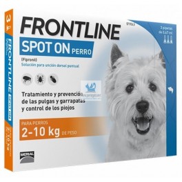 FRONTLINE PERRO Antiparasitario Externo en Pipetas para Perros