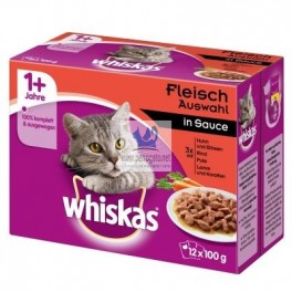 WHISKAS ADULT SELECCION 13x4x100 gr Comida para Gatos