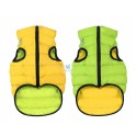 CHAQUETA AIRYVEST REVERSIBLE VERDE CLARO Y AMARILLO Varias Tallas Ropa para Perros