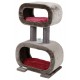 RASCADOR TREE RUBIN GRIS Y ROJO 94x58x29 cm Juguete para Gatos