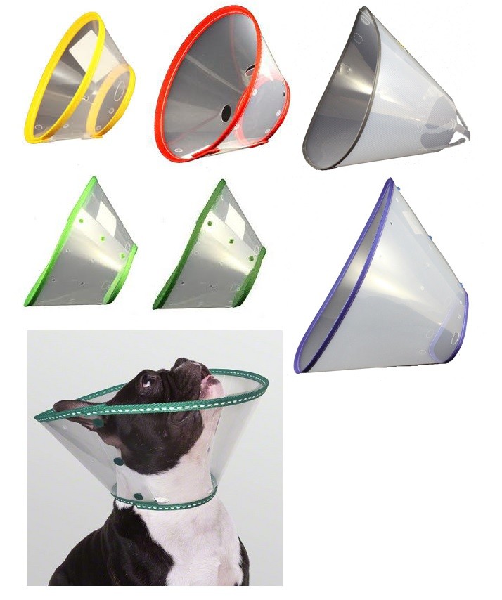 COLLAR ECOPROTECT 7.5 cm AMARILLO protector para Perros Gatos