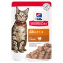 Hills Feline ADULT 12x85 g BOCADITOS POLLO Bolsitas Comida para Gatos