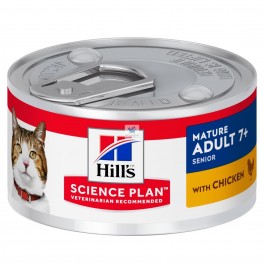 Hills Feline SENIOR POLLO 7+ LATAS 24X82 g Comida para Gatos