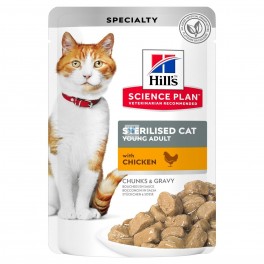 Hills Feline ADULT STERILISED 12x85 g BOLSITAS comida para gatos