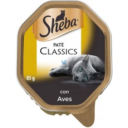 SHEBA CLASSICS ADULTO POLLO 22 TARRINAS 85 g Comida para Gatos