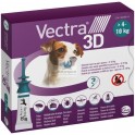 VECTRA 3D 3 Pipetas  4-10 kg Antiparasitario Externo Pipetas para perros