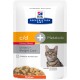 Hills Feline C/D METABOLIC + URINARY STRESS 12x85 g  POLLO comida para gatos