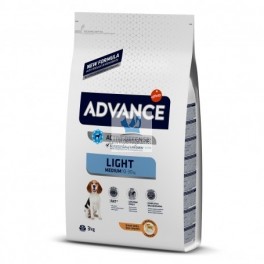 ADVANCE MEDIUM LIGHT CHICKEN & RICE 12 Kg pienso para perros