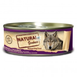 Natural Greatness Pechuga Pollo-Verduras perro (lata) 24 x 156 g Pienso para Perros