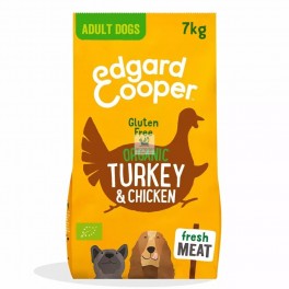 Edgard & Cooper sin gluten Adult pavo-pollo ecológicos y frescos 7 Kg Pienso para Perros
