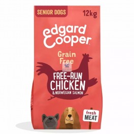 Edgard & Cooper sin cereal Senior pollo-salmón frescos 12 Kg Pienso para Perros