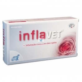 INFLAVET 60 Comprimidos Antiinflamatorio para perros y gatos