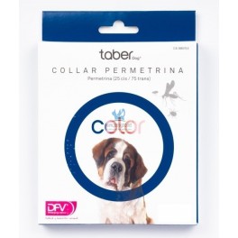 TABERDOG COLLAR PERMETRINA AZUL Collar Antiparasitario para Perros