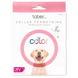 TABERDOG COLLAR PERMETRINA ROSA Collar Antiparasitario para Perros