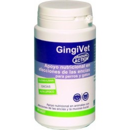 GINGIVET 60 Comprimidos Higiene bucal para perros y gatos
