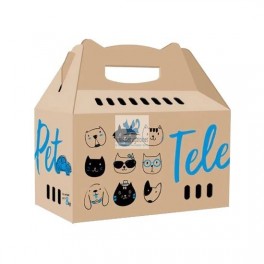 TRANSPORTIN TELEPET CARTON 45x22x43 cm Transportin para gatos