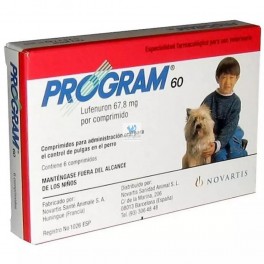 PROGRAM PERROS  60 6 Comprimidos (2,5-7 Kg) desparasitar perros