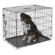 JAULA TRANSPORTE PLEGABLE Negro 2 Puertas 76x54x64 cm Transporte para Perros