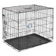 BOX TRANSPORTE PLEGABLE Negro 2 Puertas 76x54x64 cm Transporte para Perros