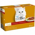 GOURMET GOLD SURTIDO 8x12x85 g BOCADOS SALSA Comida para gatos