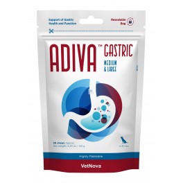 ADIVA GASTRIC MEDIUM-LARGE 30 CHEWS Protección Gástrica para Perros y Gatos