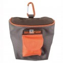 BOLSA SNACKS MARRÓN-NARANJA 14x15x11 cm Accesorios para Perros