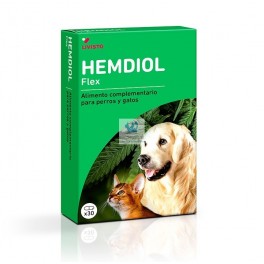 HEMDIOL FLEX 30 Capsulas Salud Articular de Perros y Gatos