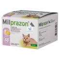 MILPRAZON KITTEN Y GATO PEQUEÑO 48 Comprimidos Antiparasitario Interno para Gatos