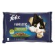FELIX FANTASTIC VERDURAS-CARNES GELATINA 12X(4X85 g) Comida para gatos