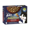 FELIX SENSATIONS FESTÍN SABORES 6X(12X85 g) Comida para gatos