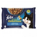 FELIX SENSATIONS FESTÍN MAR 12X(4X85 g) Comida para gatos