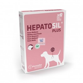 HEPATOSIL PLUS RAZAS MEDIANAS 30 COMPRIMIDOS Protector Hepático de perros y gatos