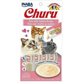 CHURU CAT ATUN-SALMON 4 X 14 g (Caja 12 ud)  Comida para gatos