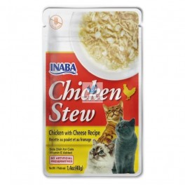 INABA CAT STEW GUISO POLLO-QUESO 12 x 40 g Comida para Gatos