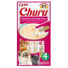 CHURU CAT ATUN-GAMBA 4 X 14 g (Caja 12 ud) Comida para Gatos