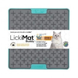 COMEDERO ANTIESTRES LICKIMAT GATO BUDDY TUFF ROJO Comederos para Gatos