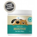 MULTIVA TEAR STAIN WIPES 100 Toallitas Limpiador de manchas orbitales en perros y gatos