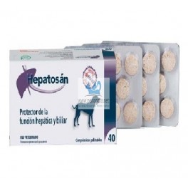 HEPATOSAN 40 Comprimidos Protector hepatico en perros