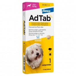 ADTAB PERRO 2,5-5,5 kg (Rosa) 1 comprimido Antiparasitario para Perros