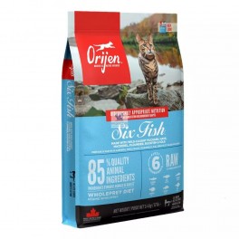 Orijen Gato Six Fish pienso Pescado 5,4 Kg Comida para Gatos