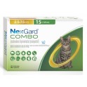 NEXGARD COMBO GATOS 15 PIPETAS 2.5-7.5 Kg Pipetas para Gatos