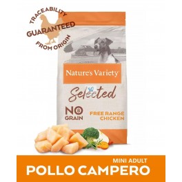 NV Selected Grain Free Mini Adult 7 Kg Pollo Campero Pienso para Perros