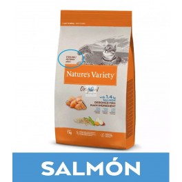 Natures Variety Cat Original Sterilized Salmón 7 Kg Comida gara Gatos