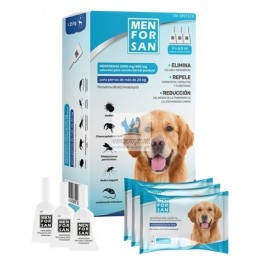 MENFORSAN 3 PIPETAS ANTIPARASITARIAS PERROS 25-40 Kg Antiparasitario externo