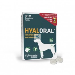 HYALORAL Razas Grandes y Gigantes + de 20 kg Condroprotector Comprimidos para Perros