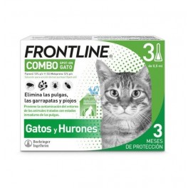 FRONTLINE COMBO GATO PIPETAS desparasitar gatos