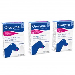 OROZYME TIRAS DENTIFRICAS Para Higiene bucal de Perros